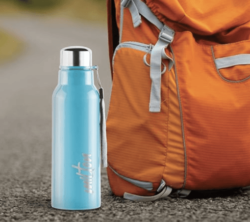 Milton Steel Fit 600 Inner Stainless Steel Water Bottle, 1 Piece, 520 ml | Easy Grip | Leak Proof | Hot or Cold | School | Office | Gym | Hiking | Treking | Travel Bottle - Image 6